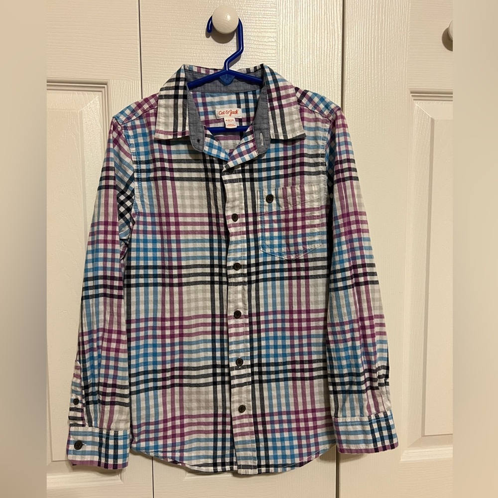 Boys Button Up Shirt Size 8-10